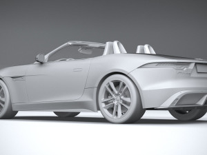 Jaguar F-type R Dynamic Convertible 2021 Model 3D
