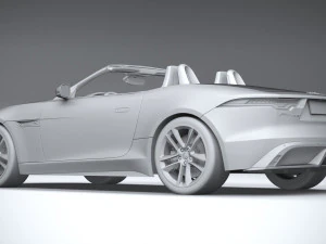 Jaguar F-type R Dynamic Convertible 2021 3D Model