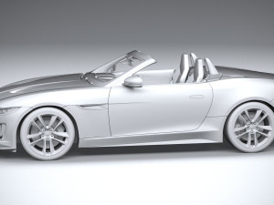 Jaguar F-type R Dynamic Convertible 2021 Model 3D
