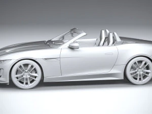 Jaguar F-type R Dynamic Convertible 2021 3D Model