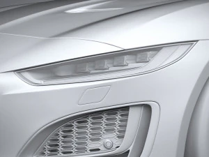 Jaguar F-type R Dynamic Convertible 2021 3D Model