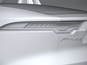 Jaguar F-type R Dynamic Convertible 2021 Model 3D