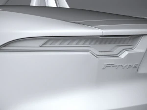 Jaguar F-type R Dynamic Convertible 2021 3D Model