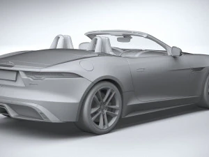 Jaguar F-type R Dynamic Convertible 2021 3D Model