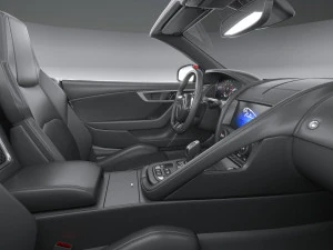 Jaguar F-type R Dynamic Convertible 2021 3D Model