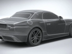 Jaguar F-type R Dynamic Convertible 2021 3D Model