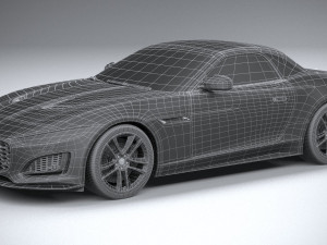 Jaguar F-type R Dynamic Convertible 2021 Model 3D