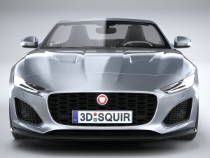 Jaguar F-type Regular Convertible 2021 3D 모델