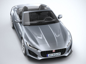 Jaguar F-type Regular Convertible 2021 3D 모델