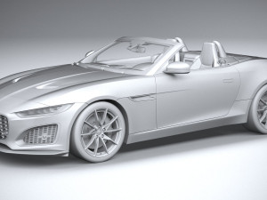 Jaguar F-type Regular Convertible 2021 3D 모델