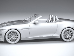 Jaguar F-type Regular Convertible 2021 3D 모델