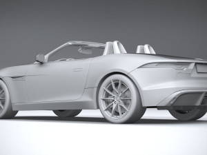 Jaguar F-type Regular Convertible 2021 3D 모델