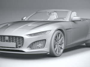 Jaguar F-type Regular Convertible 2021 3D 모델