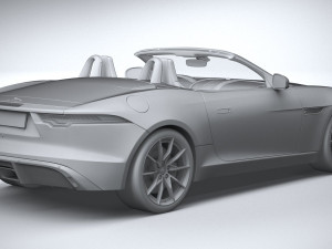 Jaguar F-type Regular Convertible 2021 3D 모델