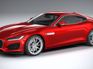 jaguar f-type regular coupe 2021 3D Model