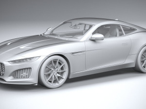 Jaguar F-type Regular Coupe 2021 Modello 3D