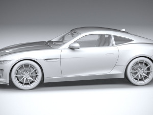 Jaguar F-type Regular Coupe 2021 Modello 3D