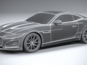 Jaguar F-type Regular Coupe 2021 Modello 3D
