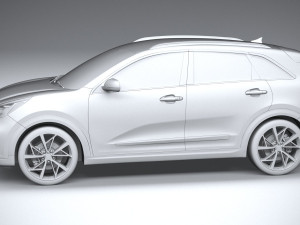 Kia Niro Hybrid 2020 3D Model