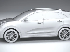 Kia Niro Hybrid 2020 3D Model