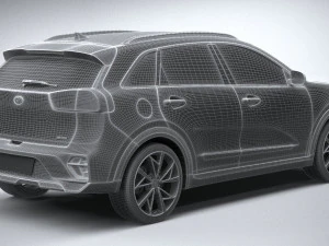 Kia Niro Hybrid 2020 3D Model