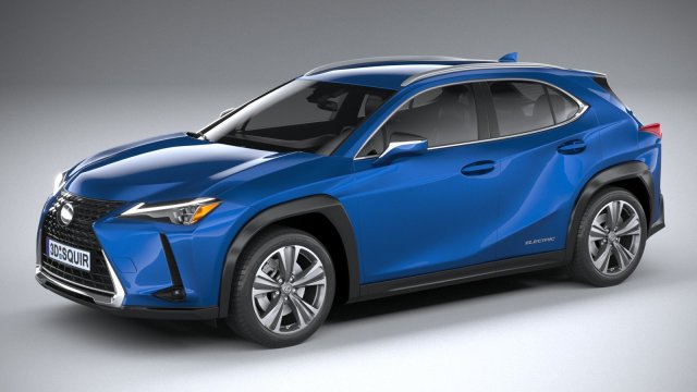 Lexus UX 300E 2021 3D 모델 .c4d .max .obj .3ds .fbx .stl .blend