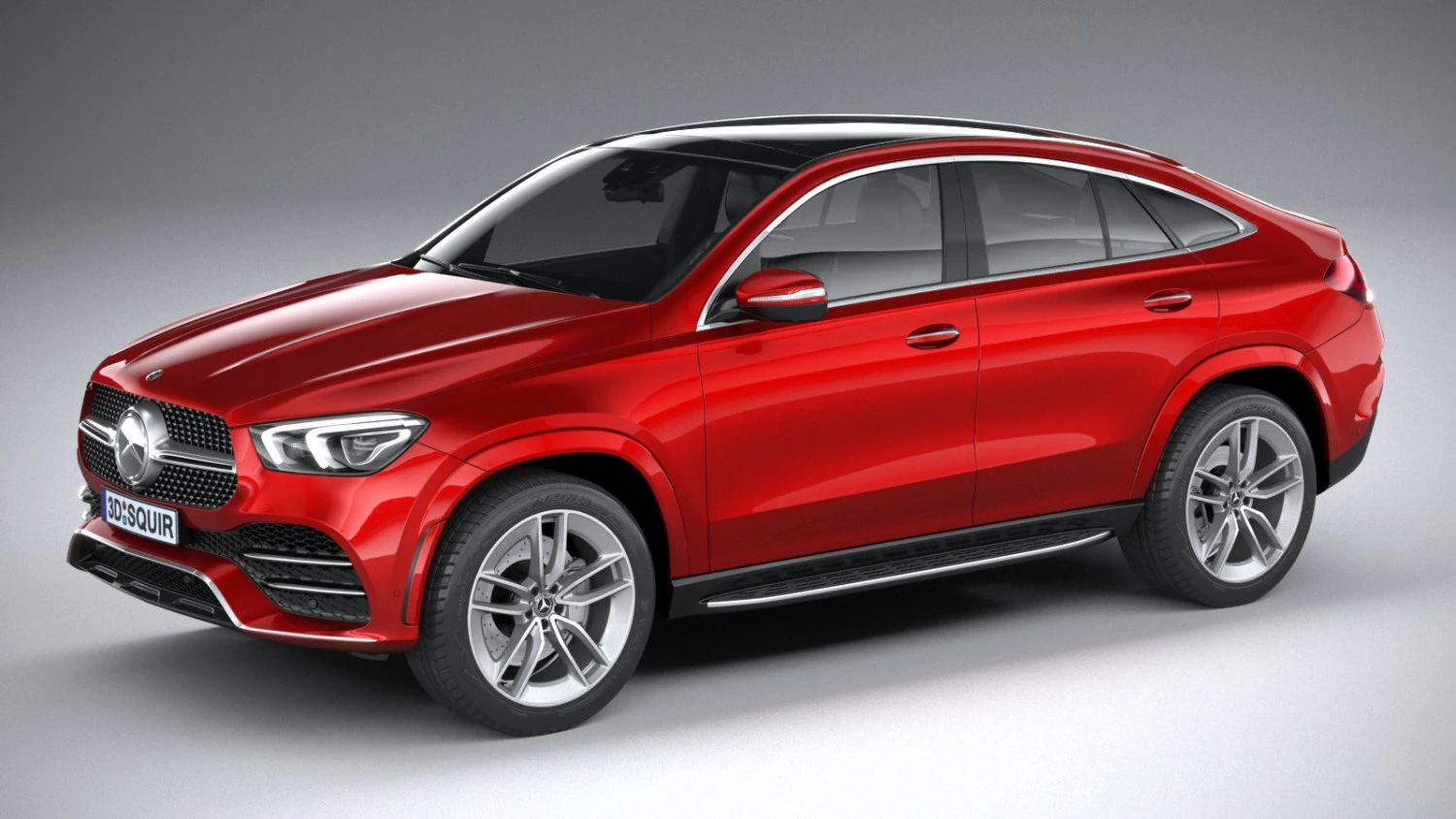 Mercedes-Benz GLE Coupe AMG 2020 3D Model .c4d .max .obj .3ds .fbx .stl .blend
