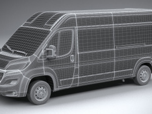 Peugeot Boxer 2020 3D Model