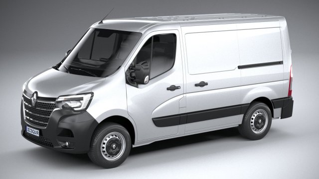 Renault Master L1H1 2020 3D 模型 .c4d .max .obj .3ds .fbx .stl .blend 