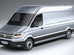 Volkswagen Crafter Long High Roof 2019 3D मॉडल