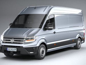 Volkswagen Crafter Long High Roof 2019 3D मॉडल