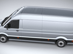 Volkswagen Crafter Long High Roof 2019 3D मॉडल