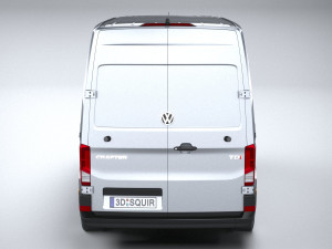 Volkswagen Crafter Long High Roof 2019 3D मॉडल