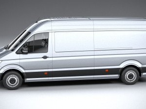 Volkswagen Crafter Long High Roof 2019 3D मॉडल