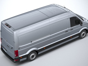 Volkswagen Crafter Long High Roof 2019 3D मॉडल