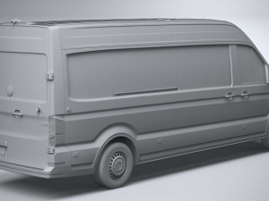 Volkswagen Crafter Long High Roof 2019 3D मॉडल