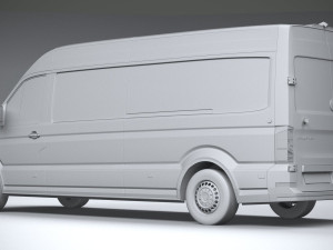 Volkswagen Crafter Long High Roof 2019 3D मॉडल