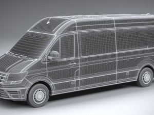 Volkswagen Crafter Long High Roof 2019 3D मॉडल