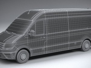 Volkswagen Crafter Long High Roof 2019 3D मॉडल