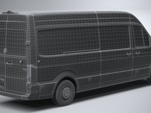 Volkswagen Crafter Long High Roof 2019 3D मॉडल