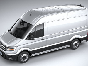 Volkswagen Crafter Medium-High Roof 2019 3D 모델