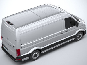 Volkswagen Crafter Medium-High Roof 2019 3D 모델
