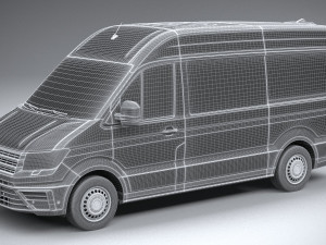 Volkswagen Crafter Medium-High Roof 2019 3D 모델