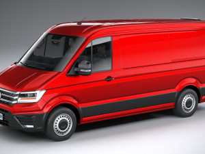 Volkswagen Crafter Medium Low Roof 2019 3D 모델