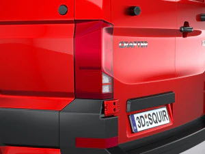 Volkswagen Crafter Medium Low Roof 2019 3D Model