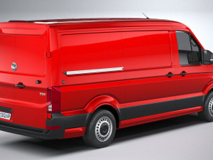 Volkswagen Crafter Medium Low Roof 2019 3D 모델