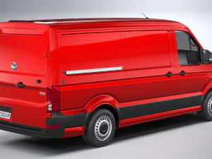 Volkswagen Crafter Medium Low Roof 2019 3D Model