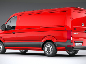 Volkswagen Crafter Medium Low Roof 2019 3D 모델