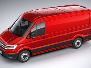 Volkswagen Crafter Medium Low Roof 2019 3D Model