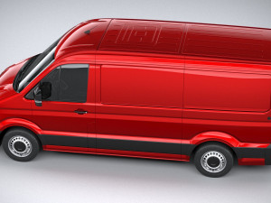 Volkswagen Crafter Medium Low Roof 2019 3D 모델
